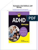 (Download PDF) Adhd For Dummies 2Nd Edition Jeff Strong Online Ebook All Chapter PDF