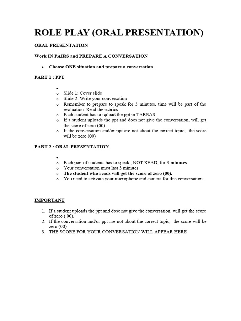 Role Play - 31.01.24 | PDF