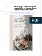 Essential Well Being: A Modern Guide To Using Essential Oils in Beauty, Body, and Home Rituals Sara Panton
