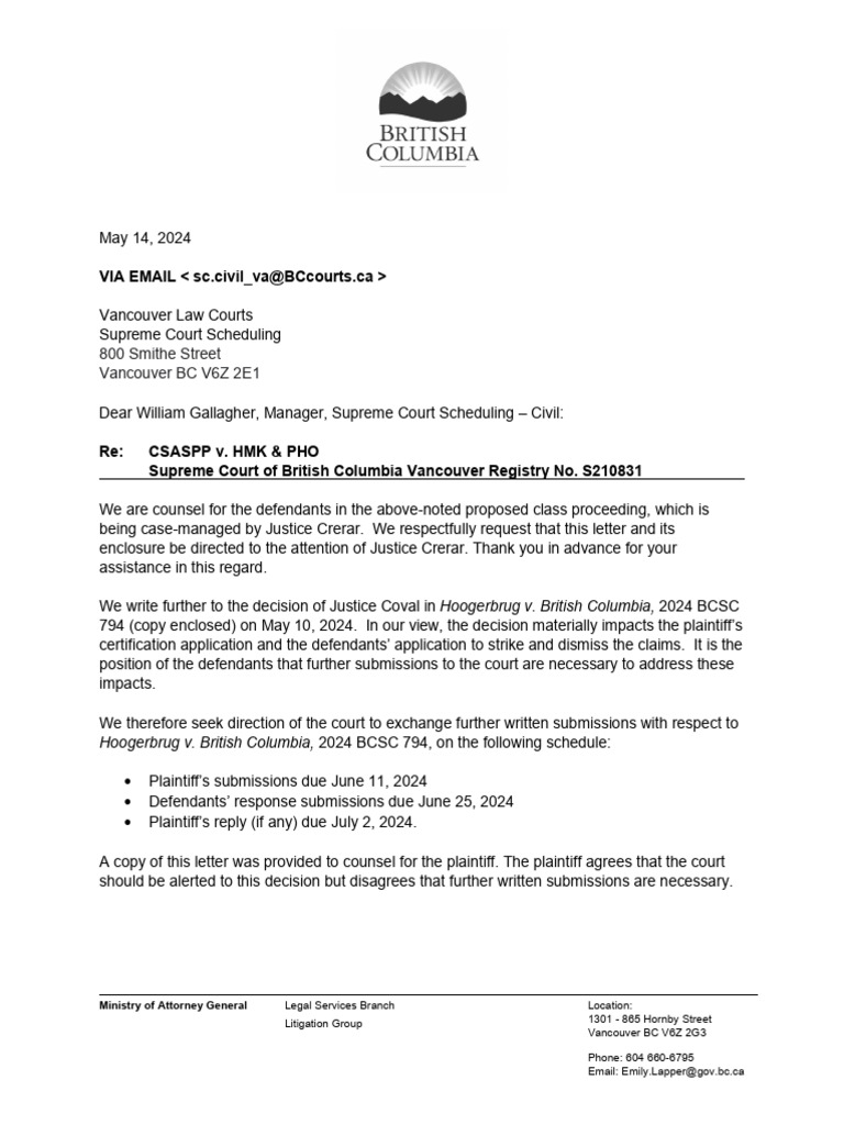 2024-05-14 - Defendants Request From Court Opportunity To Make ...