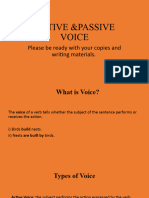 Active and Passive Voice Slides - G8