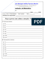 AVALIAÇÃO DE MATEMÁTICA 8 PONTOS 18-03-24- 4º ANO 1