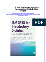 [Download pdf] Ibm Spss For Introductory Statistics Use And Interpretation Sixth Edition Morgan online ebook all chapter pdf 