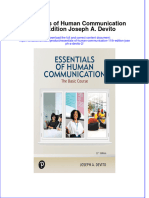 [Download pdf] Essentials Of Human Communication 11Th Edition Joseph A Devito 2 online ebook all chapter pdf 