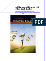 (Download PDF) Essentials of Managerial Finance 14Th Edition Scott Besley Online Ebook All Chapter PDF