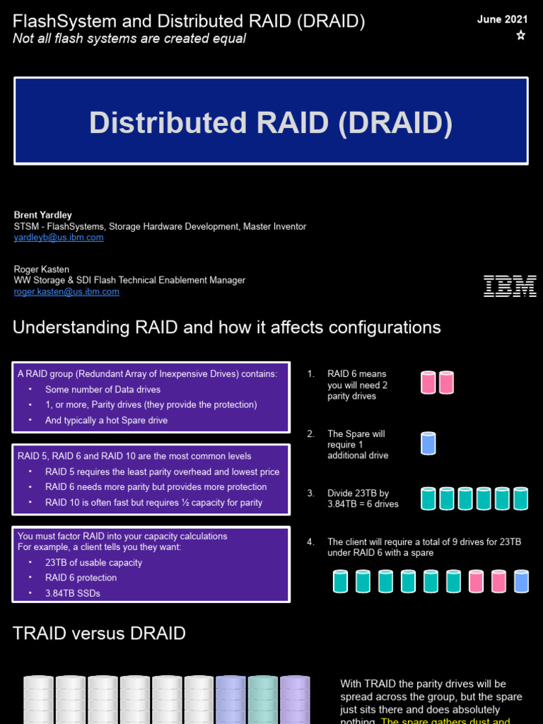 FlashSystem - Distributed RAID - 2021-Jul-01 | PDF | Computer Science ...