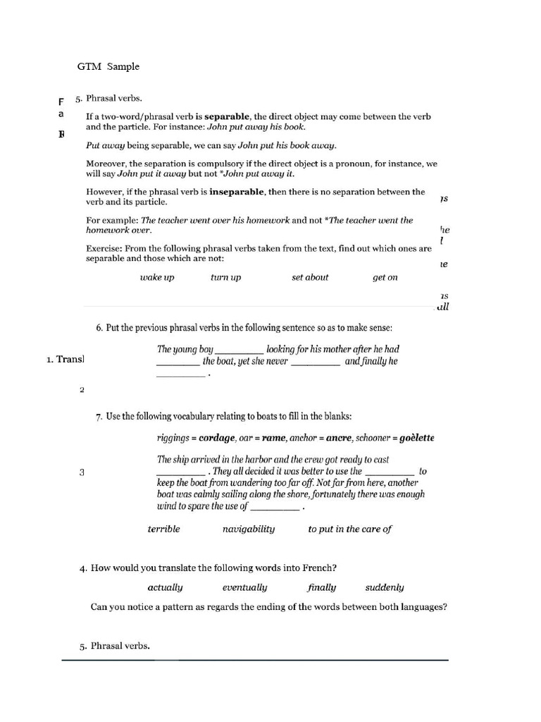 GTM Sample | PDF