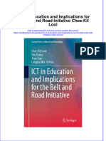 [Download pdf] Ict In Education And Implications For The Belt And Road Initiative Chee Kit Looi online ebook all chapter pdf 
