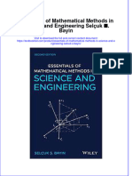 (Download PDF) Essentials of Mathematical Methods in Science and Engineering Selcuk S Bayin Online Ebook All Chapter PDF