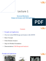 Lecture 1 - Structural Mechanics - Design and Analysis With FEM
