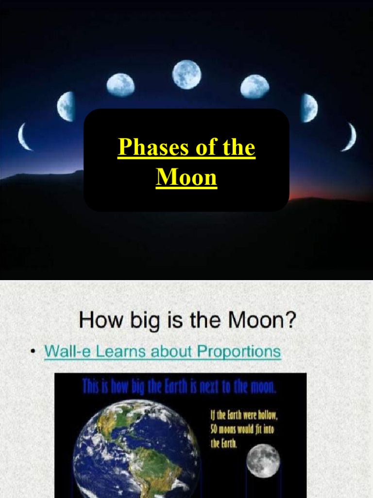 Sci2 - Phases of The Moon | PDF | Moon | Planetary Science