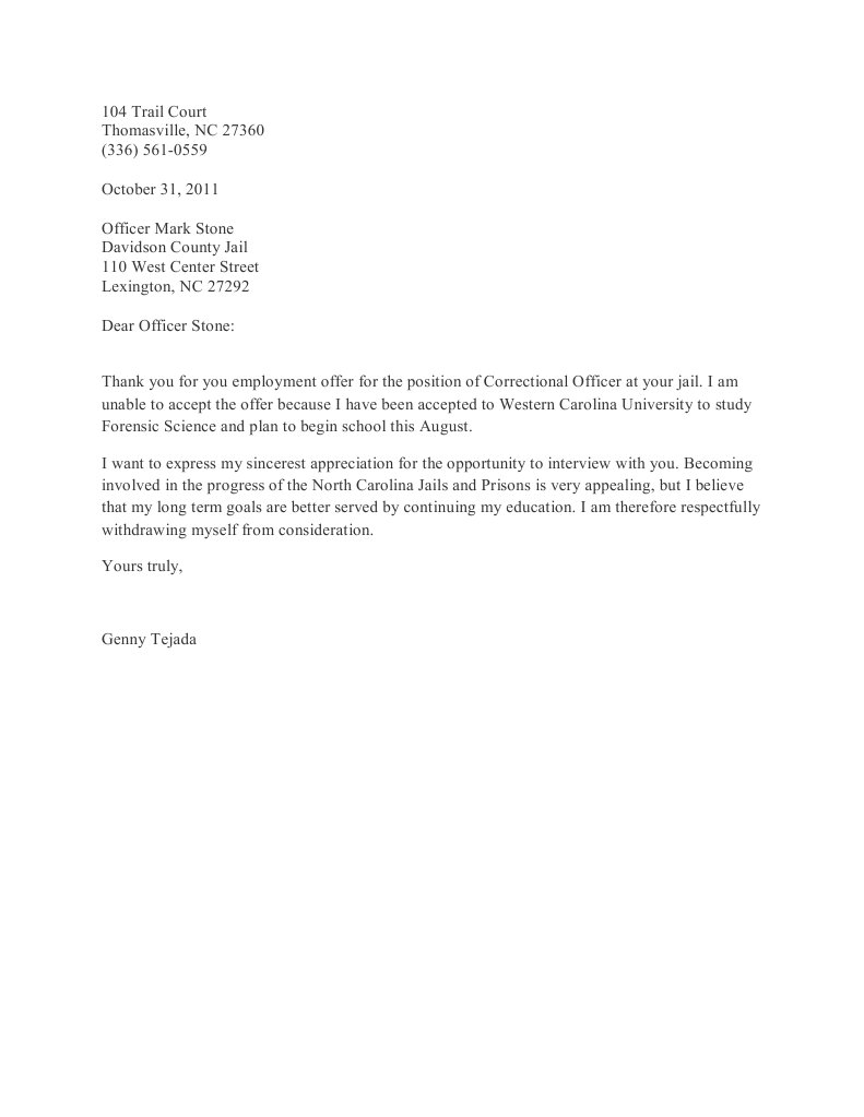 Rejection Letter | PDF