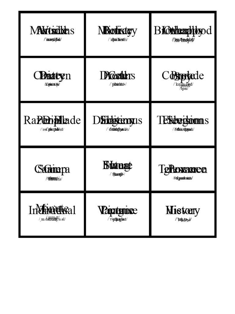 Vocabulary Pdf Language Arts Discipline