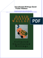 [Download pdf] Collected Uncollected Writings David Foster Wallace online ebook all chapter pdf 