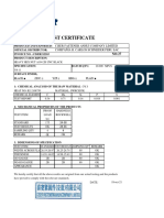 Test Certificate: Dayang Fastener Manufacturing Co.,Ltd