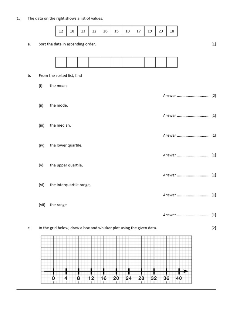 Grade 10 term 1 math d exam pdf descriptive statistics