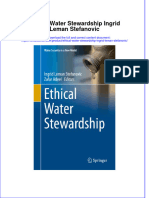 [Download pdf] Ethical Water Stewardship Ingrid Leman Stefanovic online ebook all chapter pdf 
