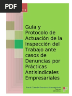 Guia y Protocolo de Actuacion de la Inspeccion del Trabajo ante casos Practicas Antisindicales en el Peru