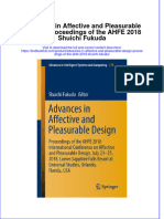 [Download pdf] Advances In Affective And Pleasurable Design Proceedings Of The Ahfe 2018 Shuichi Fukuda online ebook all chapter pdf 