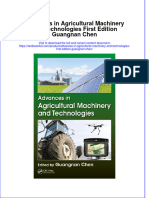 [Download pdf] Advances In Agricultural Machinery And Technologies First Edition Guangnan Chen online ebook all chapter pdf 