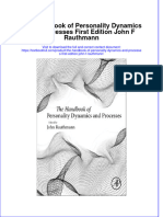 [Download pdf] The Handbook Of Personality Dynamics And Processes First Edition John F Rauthmann online ebook all chapter pdf 