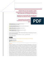 Percepción de Educadores Sobre Consumo de Sustancias Psicoactivas y Bullying en Un Colegio de Bogotá