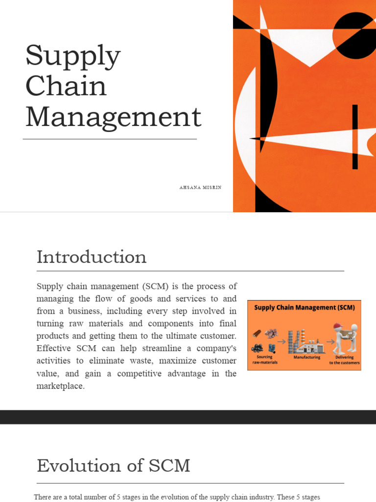 Evolution of Supply Chain Management | PDF | Supply Chain Management ...