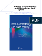 [Download pdf] Immunohematology And Blood Banking Principles And Practice Pritam Singh Ajmani online ebook all chapter pdf 