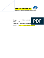 Laporan Observasi Teman Sejawat