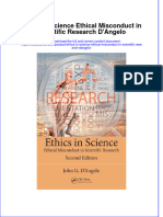 (Download PDF) Ethics in Science Ethical Misconduct in Scientific Research Dangelo Online Ebook All Chapter PDF