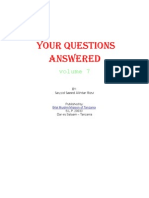 Sayyid Saeed Akhtar Rizvi - Your Questions Answered - Volume VII