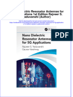 (Download PDF) Nano Dielectric Resonator Antennas For 5G Applications 1St Edition Rajveer S Yaduvanshi Author Online Ebook All Chapter PDF