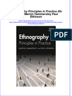 [Download pdf] Ethnography Principles In Practice 4Th Edition Martyn Hammersley Paul Atkinson online ebook all chapter pdf 