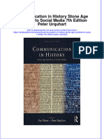 [Download pdf] Communication In History Stone Age Symbols To Social Media 7Th Edition Peter Urquhart online ebook all chapter pdf 