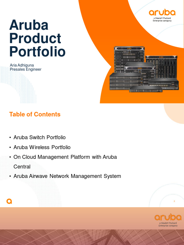 Aruba Network Solutions Overview | PDF | Wi Fi | Cloud Computing