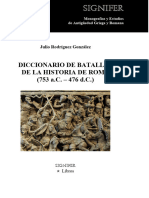 Julio Rodríguez González Diccionario de Batallas de La Historia de Roma
