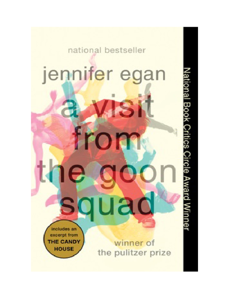 Book cover and first page excerpt from 'A Visit From The Goon Squad' by Jennifer Egan