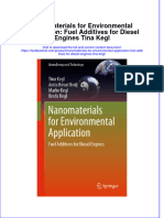 (Download PDF) Nanomaterials For Environmental Application Fuel Additives For Diesel Engines Tina Kegl Online Ebook All Chapter PDF