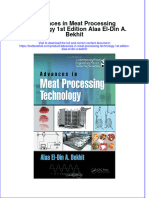 [Download pdf] Advances In Meat Processing Technology 1St Edition Alaa El Din A Bekhit online ebook all chapter pdf 