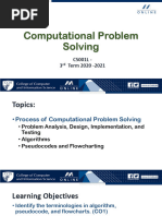 1 Computational Problem Solving (3)