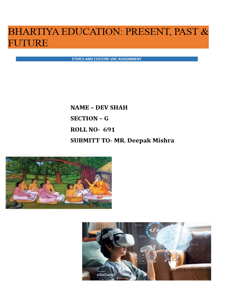 Bhartiya education present past future pdf guru educational