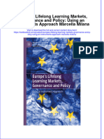 [Download pdf] Europes Lifelong Learning Markets Governance And Policy Using An Instruments Approach Marcella Milana online ebook all chapter pdf 