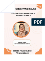 RPP Observasi Tema 6 Subtema 2 Pembelajaran 3