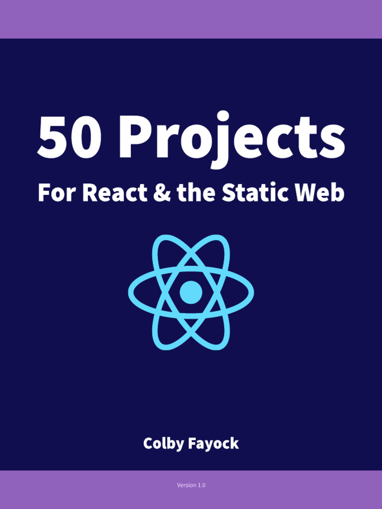 Top 50 react project pdf websites wiki
