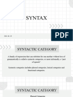 Syntax