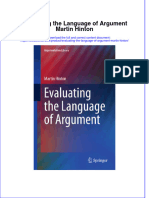 [Download pdf] Evaluating The Language Of Argument Martin Hinton online ebook all chapter pdf 
