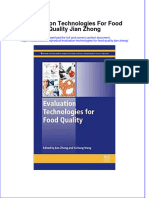 (Download PDF) Evaluation Technologies For Food Quality Jian Zhong Online Ebook All Chapter PDF