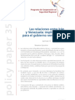 Las relaciones entre Irán y Venezuela implicaciones para el gobierno venezolano