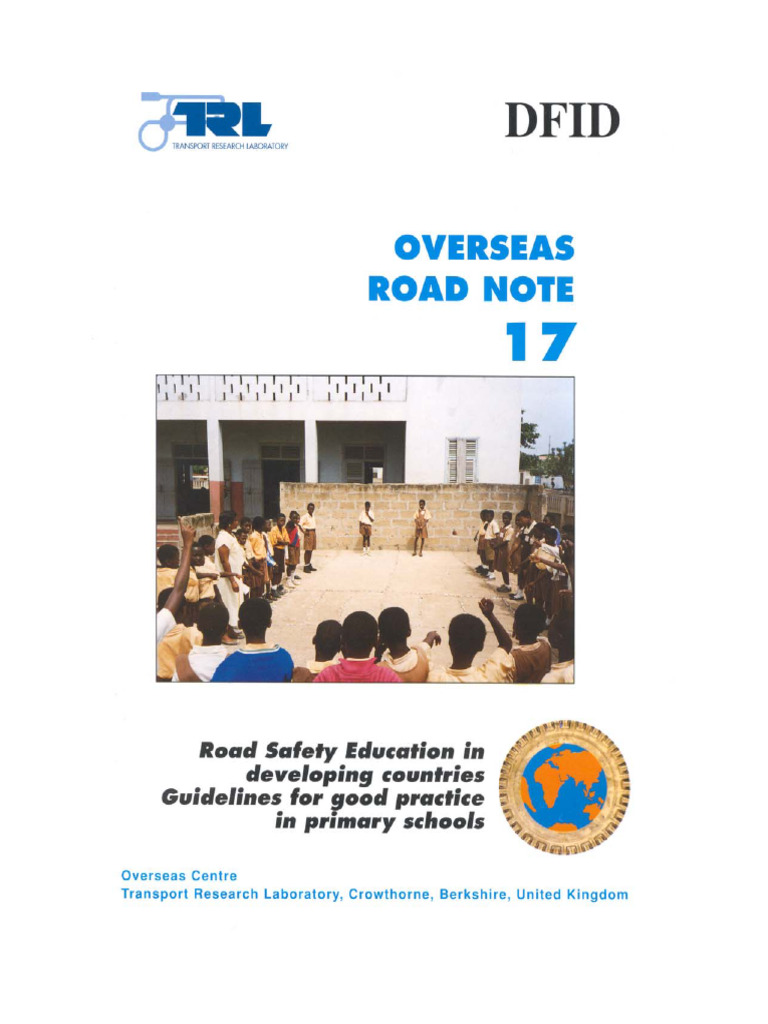 ORN 17 Road Safety Education in Primary Schools | PDF | Traffic ...