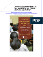 (Download PDF) Complete Revision Guide For Mrcog Part 2 Sbas and Emqs 3Rd Edition Justin C Konje Author Online Ebook All Chapter PDF